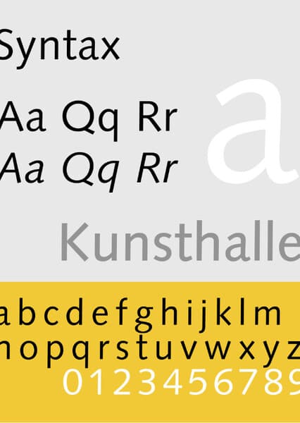Syntax (typeface)