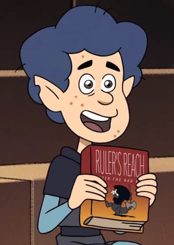 Blue-haired illusion student