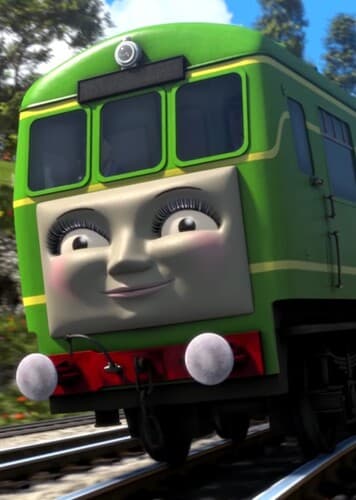 Daisy The Green Diesel Rail-Car Engine