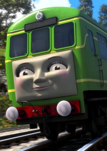 Daisy The Green Diesel Rail-Car Engine