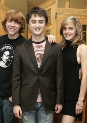 Daniel Radcliffe, Rupert Grint, and Emma Watson
