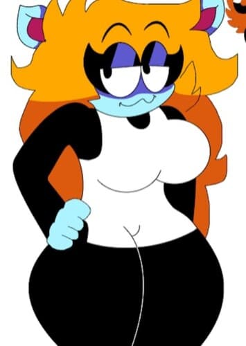 Donisha (Dyed hair orange-yellow) (Has light blue skin and animal ears)