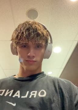 Joey checking his phone