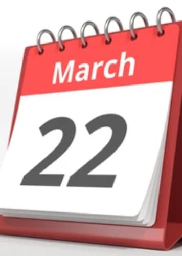 March 22