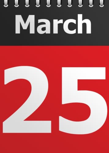 March 25