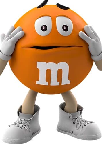 Orange M and M