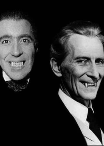 Peter Cushing and Christopher Lee