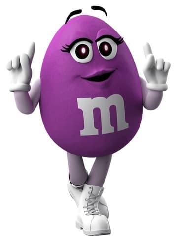 Purple M&M