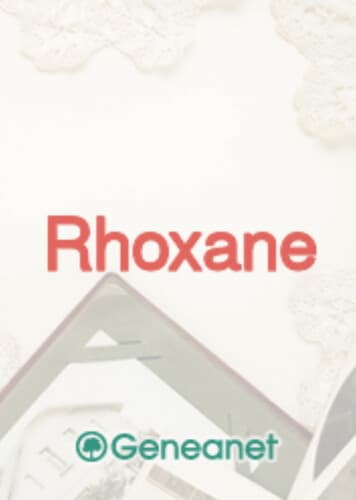 Rhoxane / Ῥωξάνη