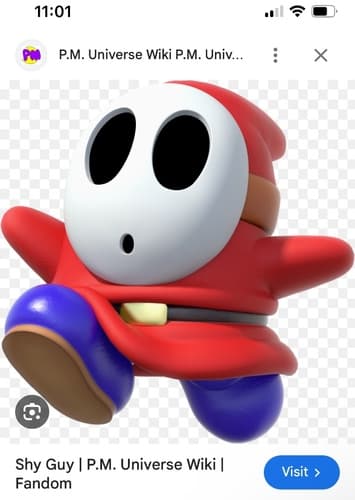 Shy guy