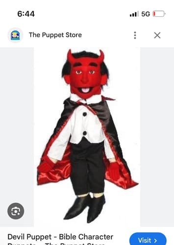 The Mascot devil puppet