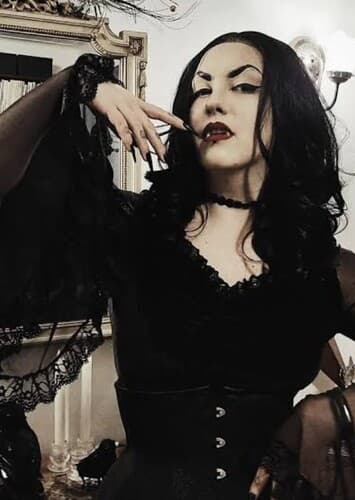 Thin Brunette Raven  Witch