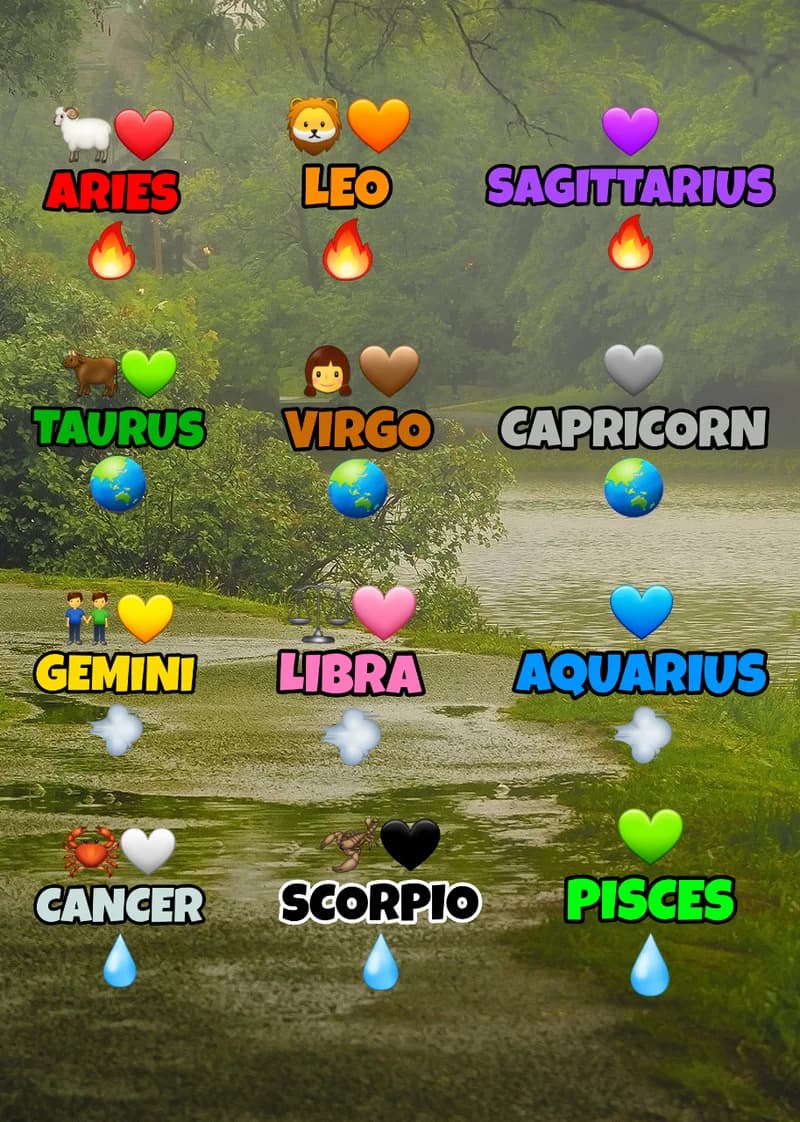 The 12 signs as Thomas characters